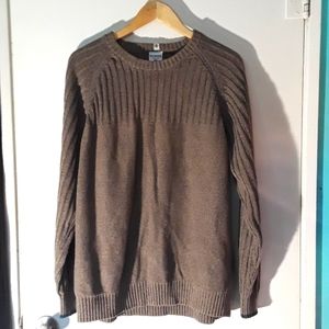 Columbia Brown Knit Sweater Size XL